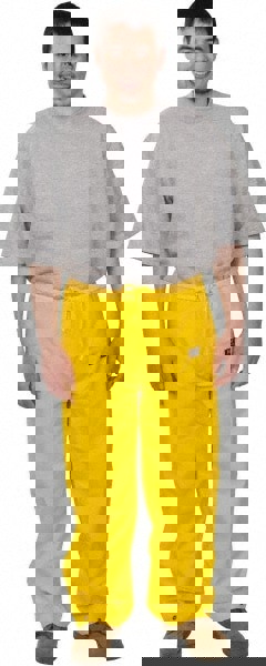 Pants: Size L, ANSI/ISEA 107-2015 Class E, Yellow, Polyester & PVC